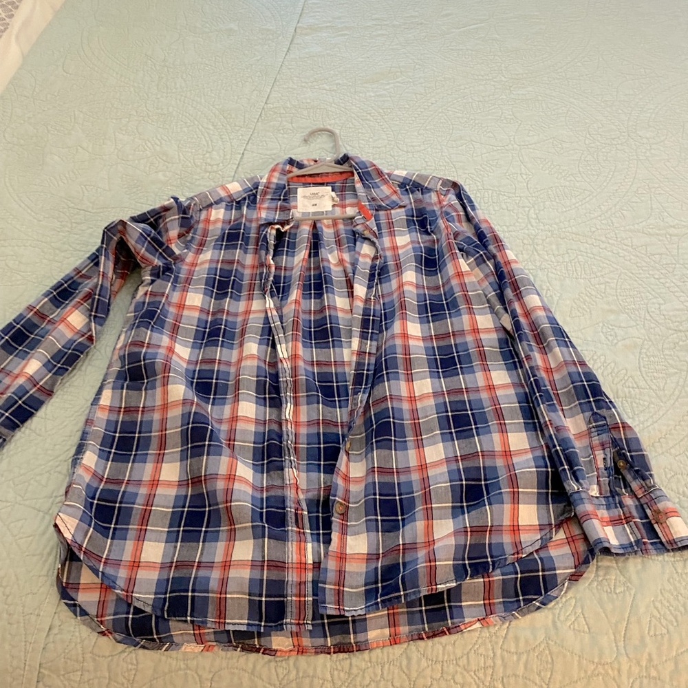 H&M flannel top size 12